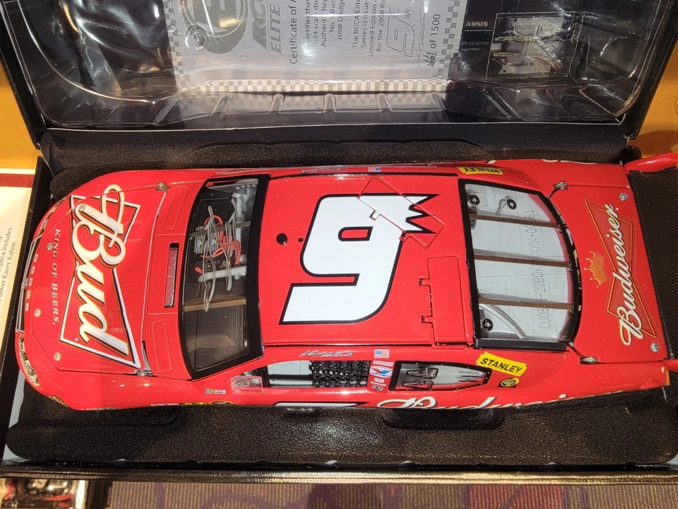 2008 С АВТОГРАФОМ Кейси Хан #9 Budweiser 1:24 RCCA ELITE - зарядное устройство COT - Изображение 4 из 4