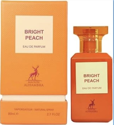 Bright Peach by Maison Alhambra 2.7 oz EDP Perfume for unisex New In Sealed Box