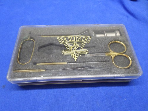 DR SLICK CO Fly Tying Tools Gift Set in Case , Fishing Lure Tie - Missing Bobbin