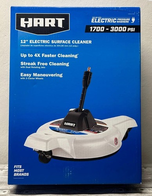 #ad #ad HART 12 in. 3000PSI Electric Pressure Washer Surface Cleaner with Casters NEW $45.00