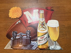 MILLER HIGH LIFE Beer Football Deadstock Cardboard Display Sign (VG, VTG, 50s) — photo 1