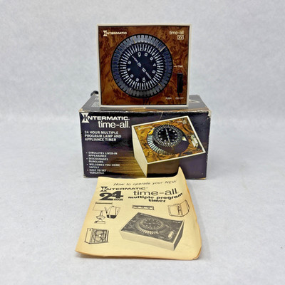 VTG Intermatic Time-All XV EB11 24-Hr Multiple Program Lamp Timer Tested Working