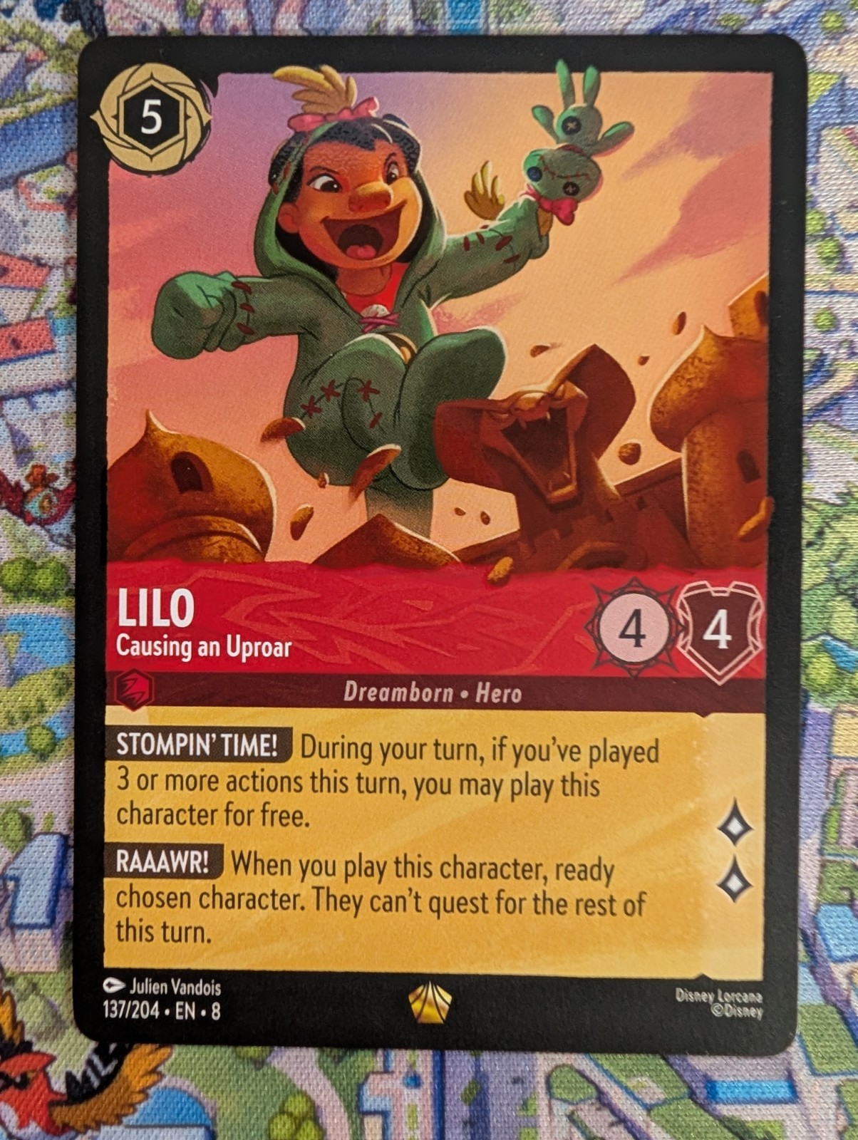Lilo - Causing an Uproar 137/207 Lorcana Reign of Jafar Legendary NM