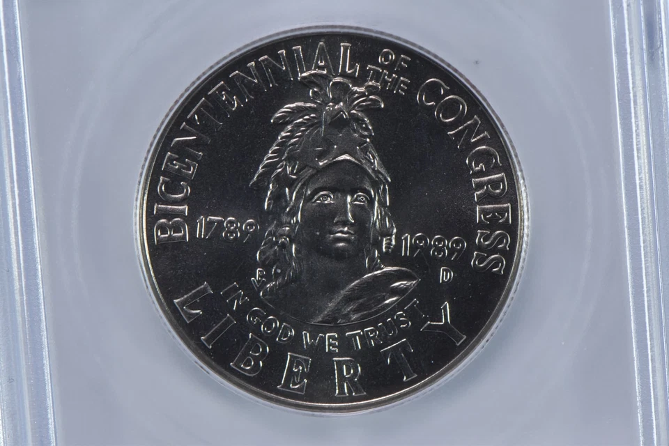 1989-D Congress Commemorative Half Dollar MS70 ICG *8318 - Image 3 of 4