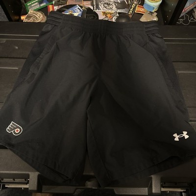 Philadelphia Flyers Fanatics Practice Shorts Men's Black Under Armour VGUC