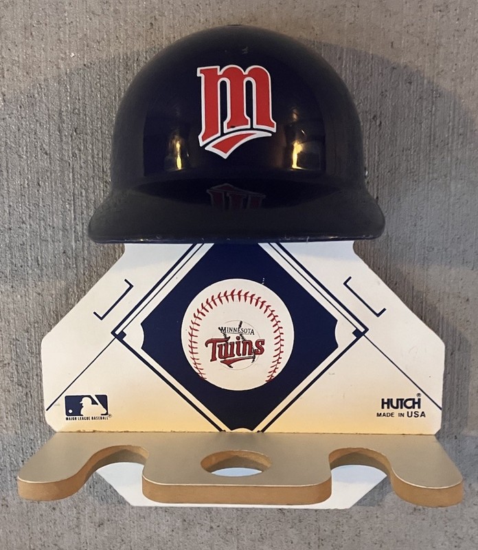 Hutch MN Minnesota Twins Baseball Bat And Ball Shelf Holder