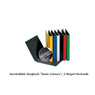 PAGNA Ringbuch ''Basic Colours'' 2 Bügel-Mechanik ECKIG A4 A5 Ringordner Ringmappe