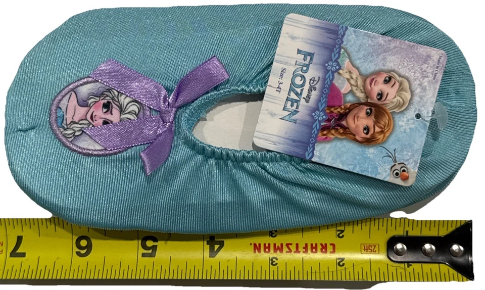 Disney Frozen Anna Bailarina Antideslizante Casa Zapatillas Niñas Pequeñas 3-4T Foto 4 de 4