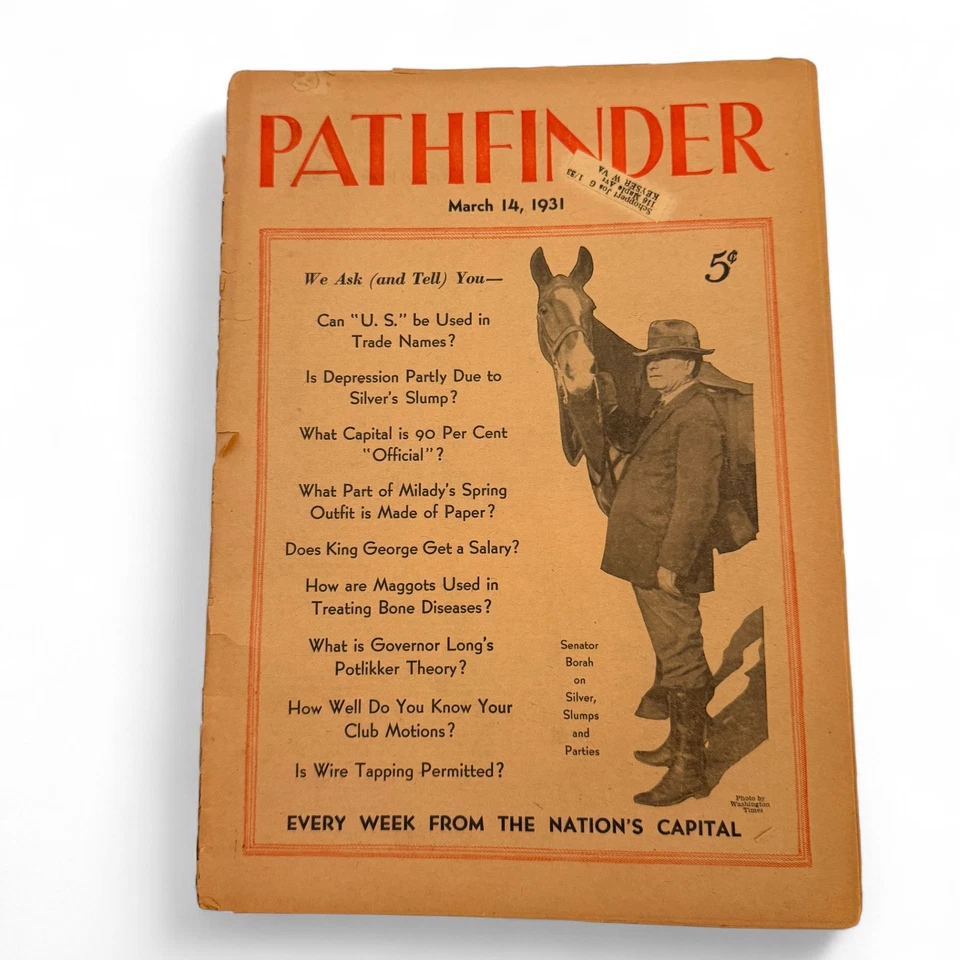 1930s Pathfinder Magazine Lot Vintage Weekly News Review Washington DC History - Image 3 of 4