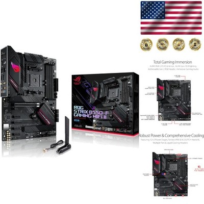 Advanced ROG Strix B550-F WiFi II Motherboard - RGB Aura Sync & HDMI 2.1 Ready