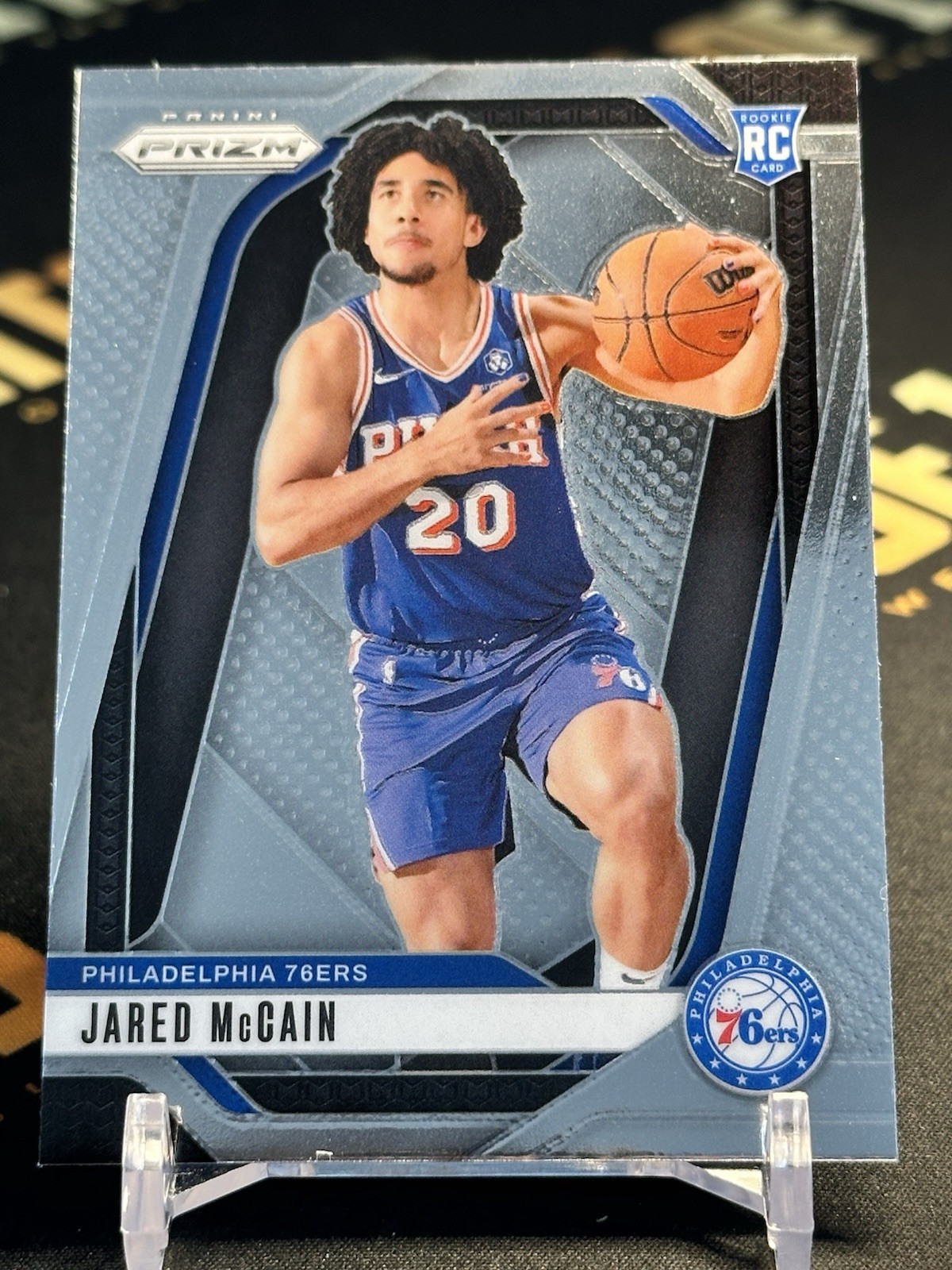 JARED MCCAIN 2024-25 PANINI PRIZM BASKETBALL #222 ROOKIE RC 76ers