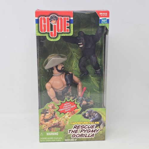 G.I. Joe Bravo Rescue The Pygmy Gorilla Action Figures Vintage 2000 Hasbro