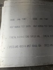6-2-4-2 Titanium Sheet 24" x 24" x .040"