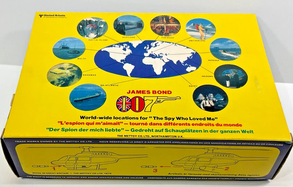 1978 CORGI JAMES BOND 007 STROMBERG HELICOPTER THE SPY WHO LOVED ME - Image 3 of 4