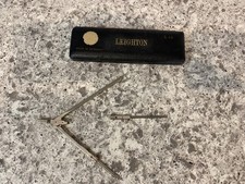 Vintage LEIGHTON Drafting Compass in Case Made in Germany - Incomplete