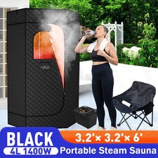 Home use Portable Steam Sauna Box Personal Sauna W/ Sauna Chair, Remote Control