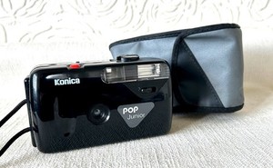 Vintage KONICA POP Junior 35mm film point and shoot camera lomo retro