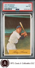 1954 Bowman #94 Solly Hemus PSA 8