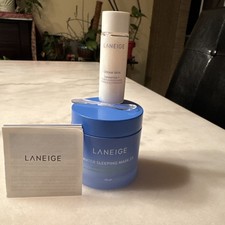 Laneige 2 Piece Bundle - Water Sleeping Mask Cream Skin, Toner/Moisturizer ￼