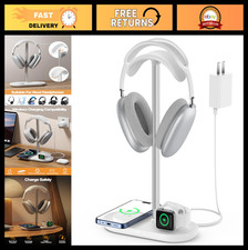 Universal Headphone Stand  Magnetic Wireless Charger for iPhone, AirPods, iWatc
