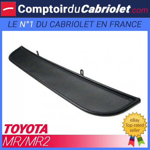 Filet anti-remous saute-vent windschott Toyota MR2 cabriolet en maille noire