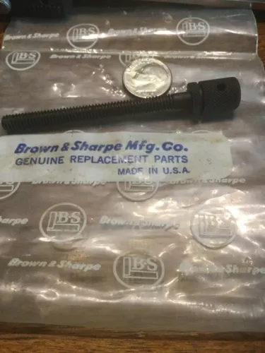browne and sharpe threaded adjustment rod machinist clamp 0.205 od thread x 3