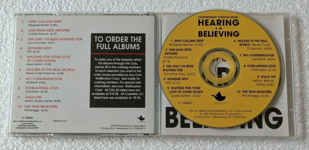 Contemporary Christian Music Hearing Is Believing CD