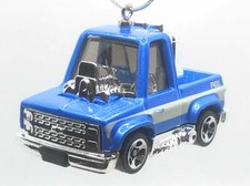 Christmas Ornament for 1983 Chevy Silverado Truck Tooned Blue White Stripes