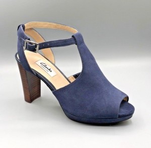 Heeled New Navy Suede Charm