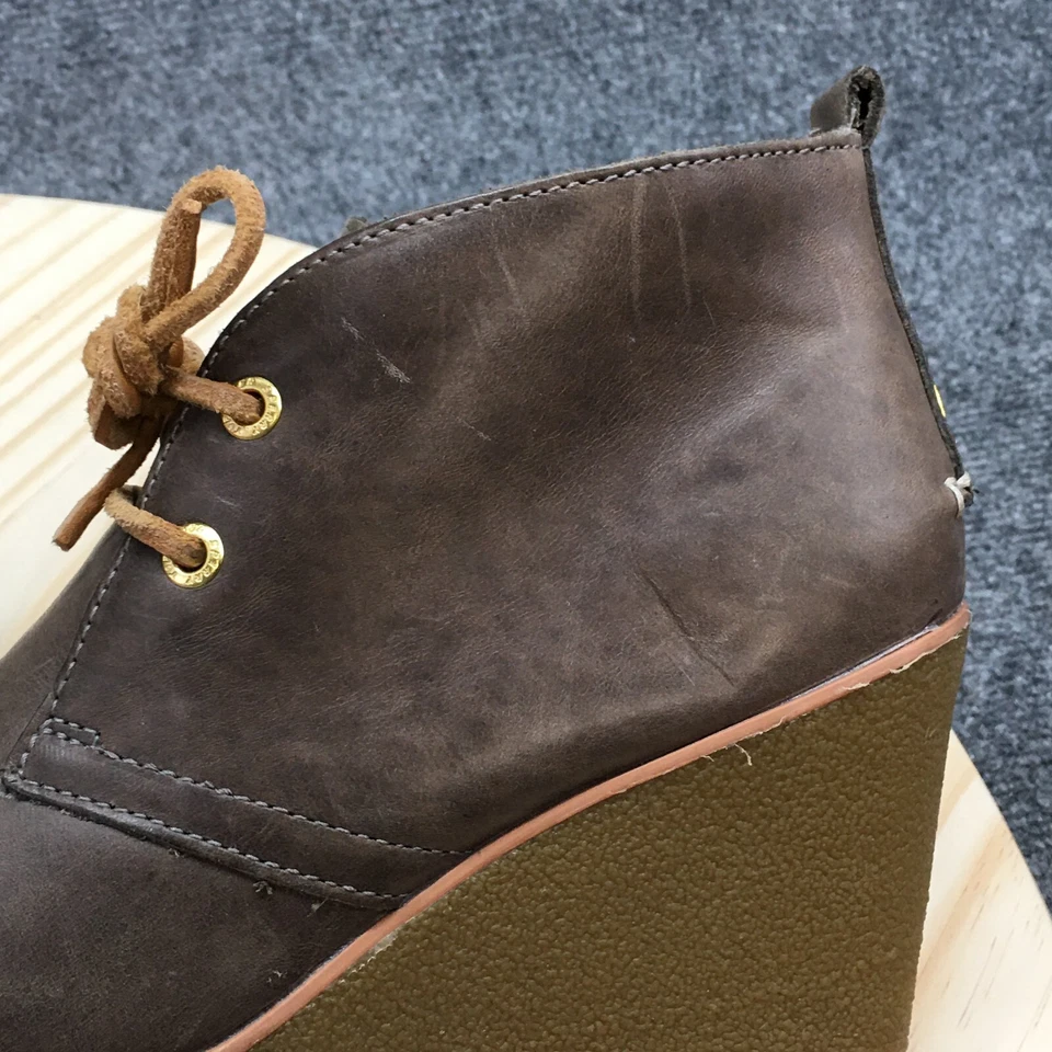 Botas Sperry Top Sider para mujer 7 M Harlow Chukka cuero marrón cuña STS91161 Foto 4 de 4