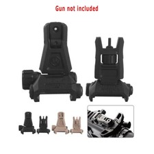 1 Pair Premium Real Tactical Low-profile Flip-up Backup Sights Front Rear Set 