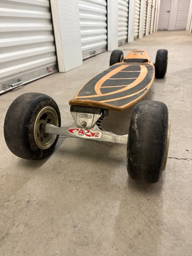 RARE Original CARVEBOARD Wave  43" - Natural finish - surf skateboard