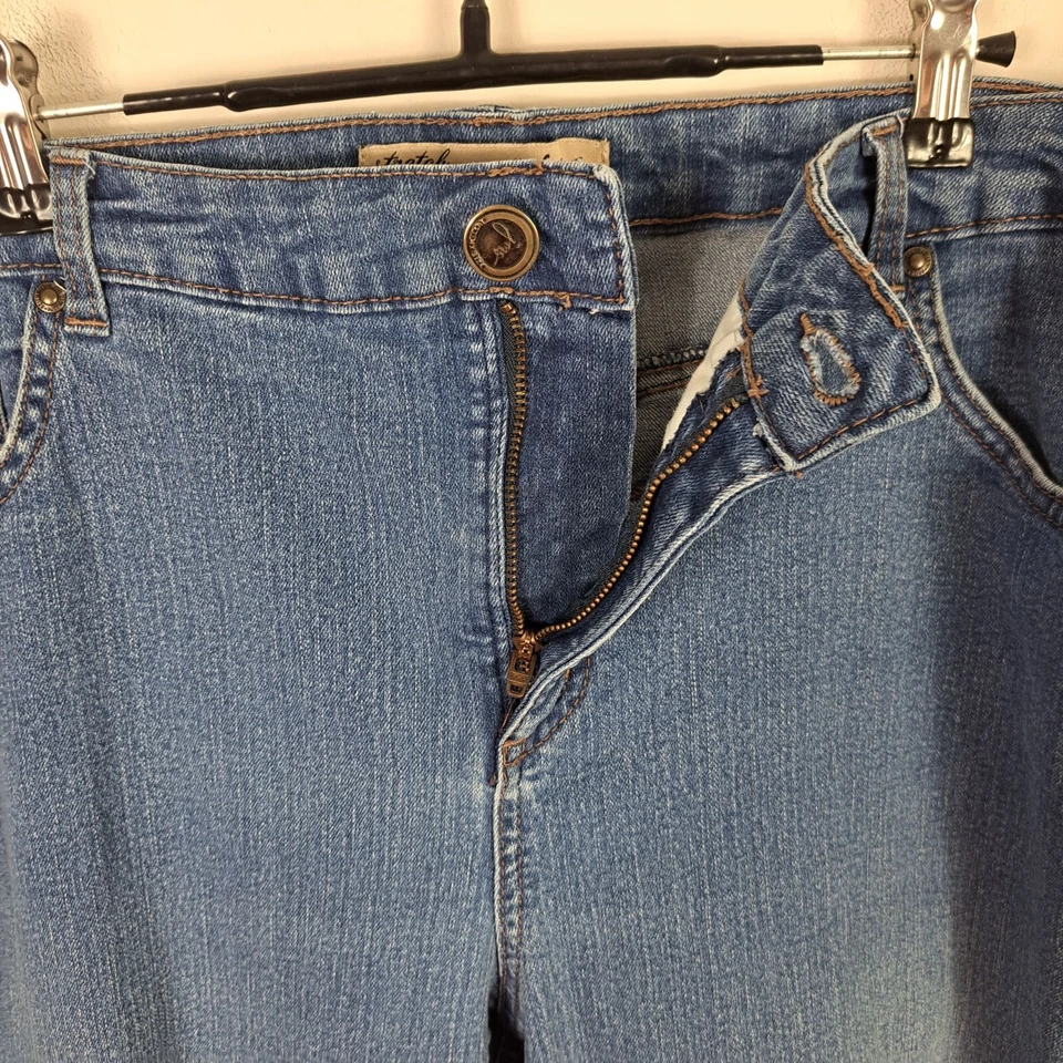 Pantalones de mezclilla elásticos clásicos azules talla 22W Just My Size para mujer Foto 4 de 4