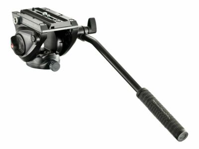 Manfrotto Leichter Fluid-Video-Neiger Mit Flacher Basis - Rot / OHNE KARTON