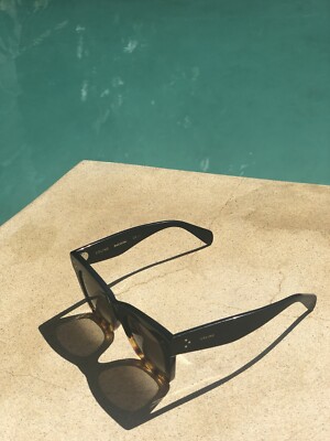 Céline Catherine Sunglasses Oversized Acetate CL41098/F/S Black