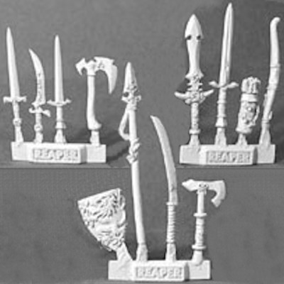 Reaper Dark Heaven Legends 02455 Weapons Pack IV Basing Equipment Shield Item