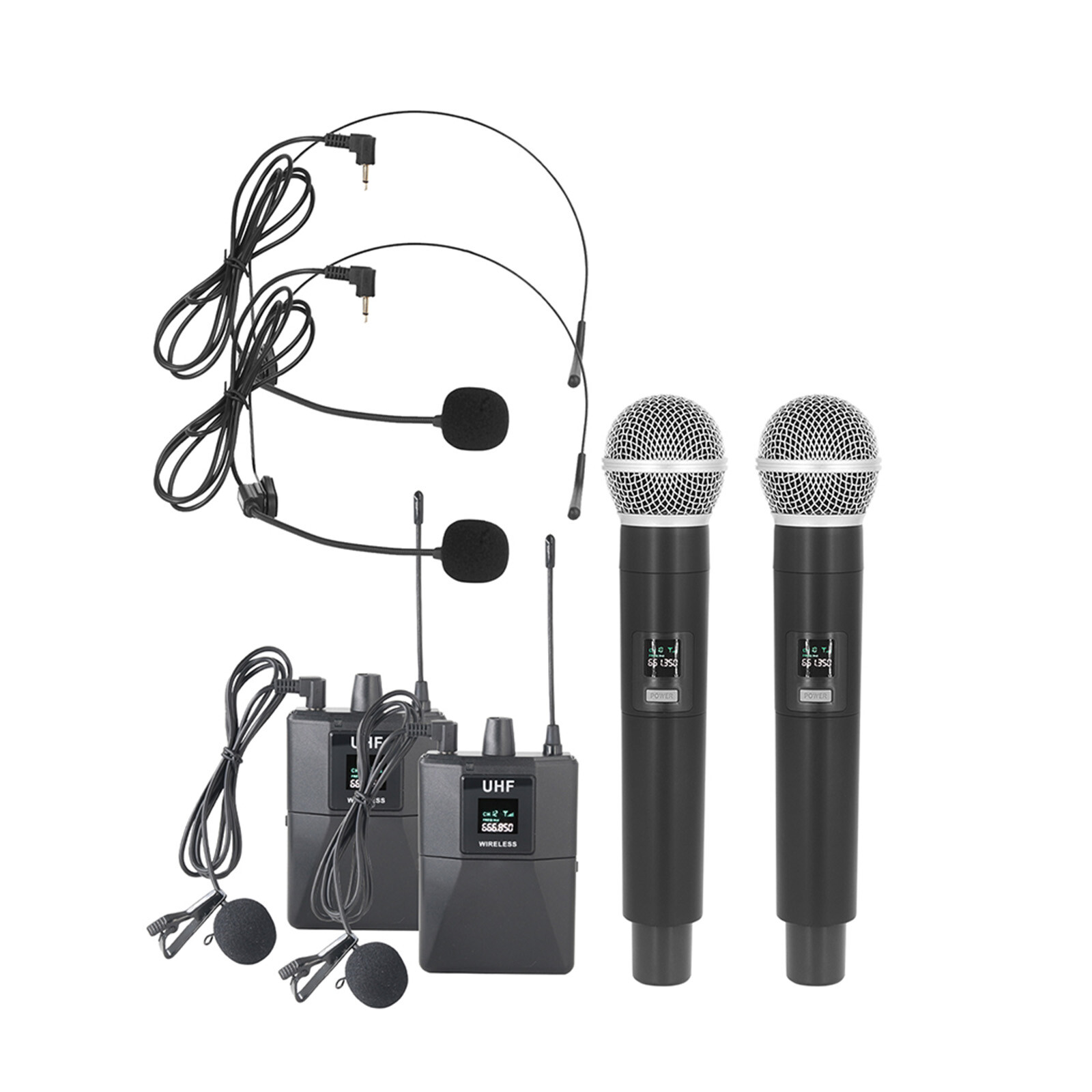 Microphone System 2 Handheld Mic 2 Headset Mic 2  N1C6-image