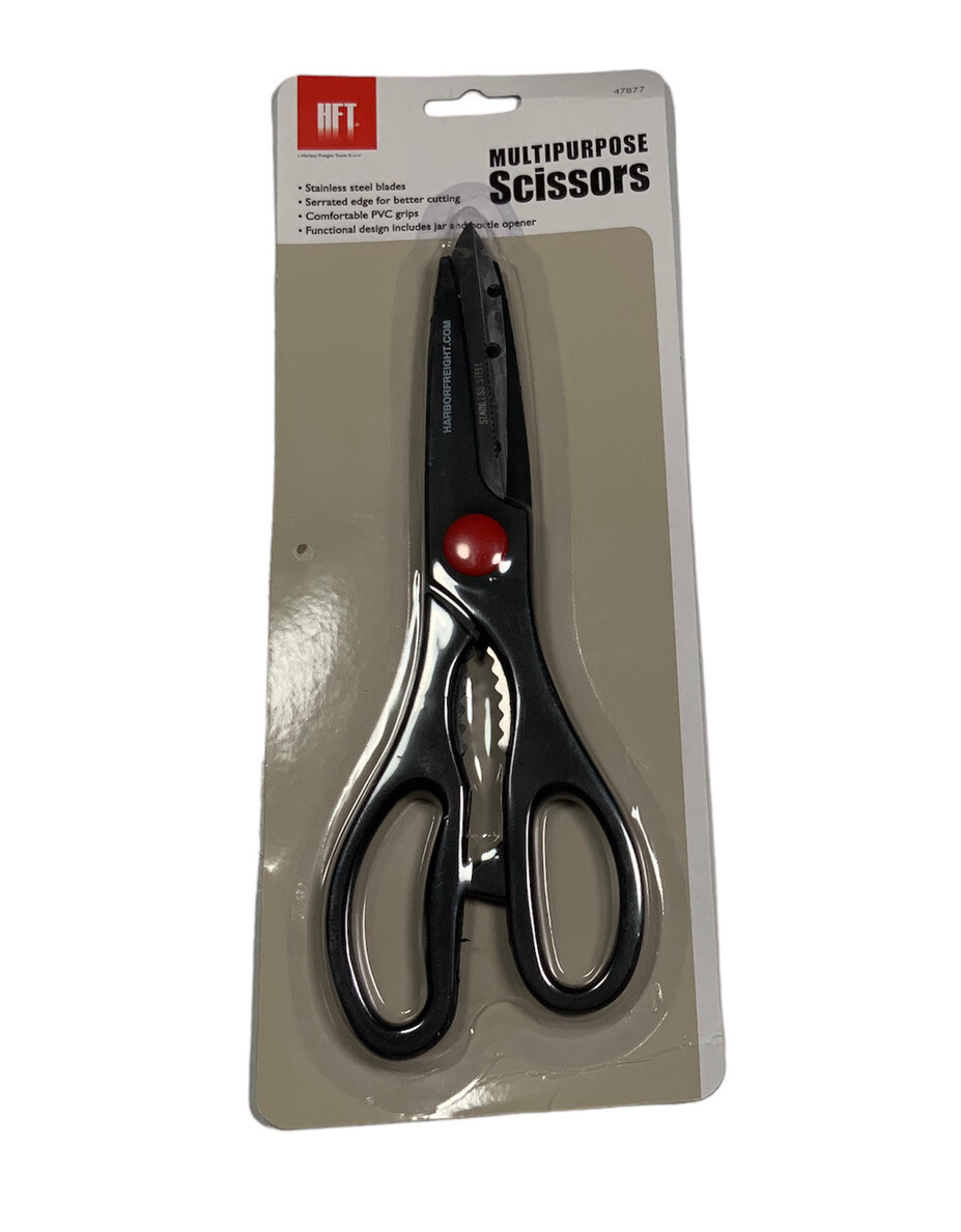 Harbor Freight Tools Multi Purpose Scissor Stainless Steel & Bottle