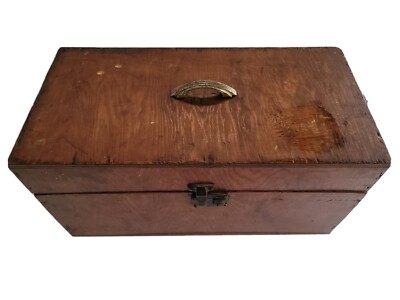 ash wood craft tackle box Our unfinished wood cut Tackle Box Gone Fishing Red