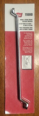 Lisle 8mm x 10mm Offset Double Box 6pt Brake Bleeder Wrench #11000