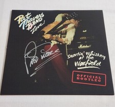 Pat Travers Band Autographed Live! Snortin' Whiskey At The Warfield Vinyl LP Pat Travers Band Autographed Live! Snortin' Whiskey At The Warfield Vinyl LP