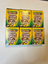 CRAYOLA COLORS OF THE WORLD CRAYONS 24PC 6 PACKS NEW  SEALED  MULTICULTURAL