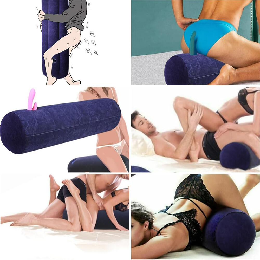 Inflatable Travel Pillow for Neck and Back Support - Portable Posture Cushion for Bed and Furniture