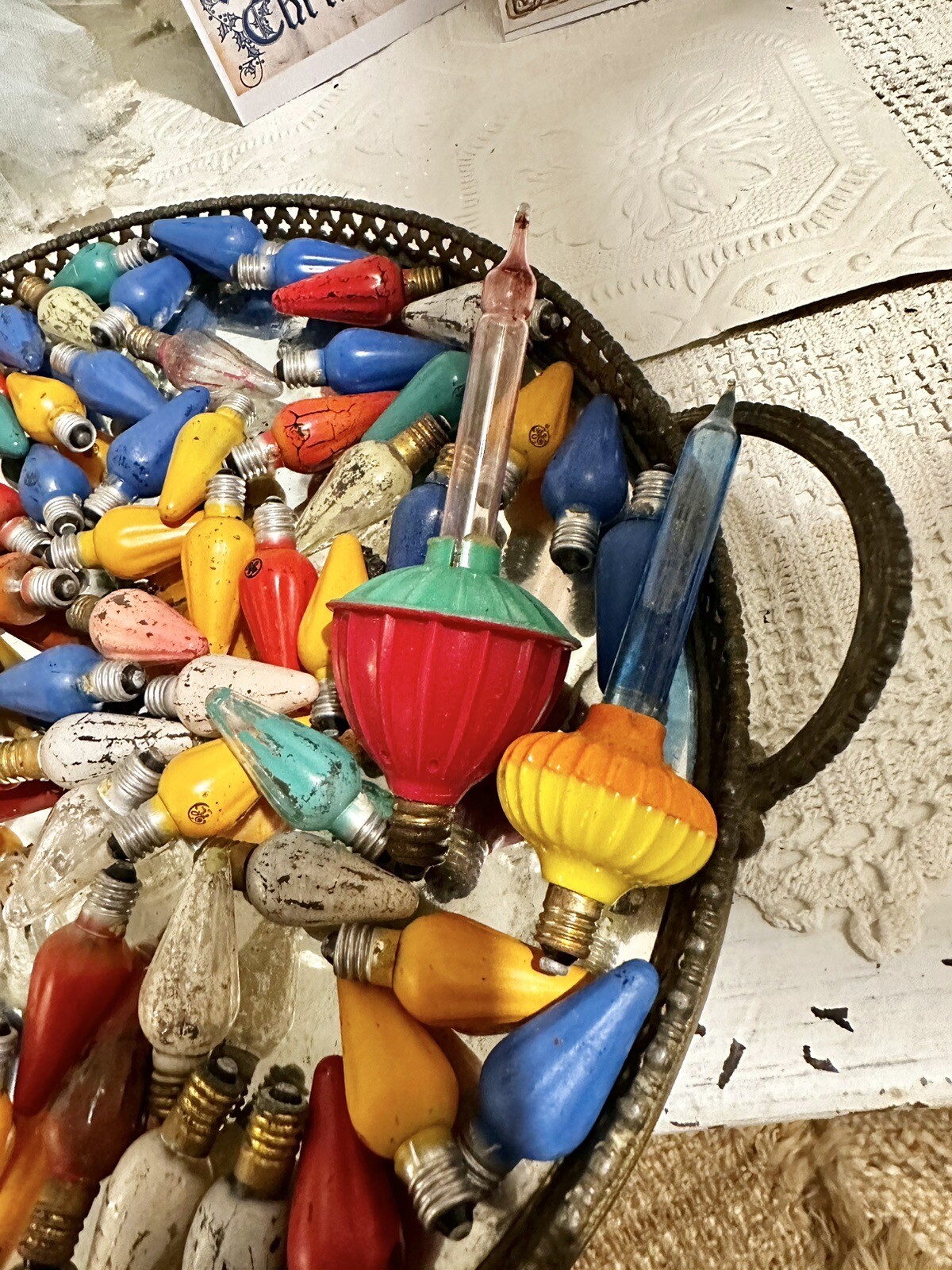 Lot Of 88 Vintage Christmas Tree Light Bulbs Mixed GE Multi eBay