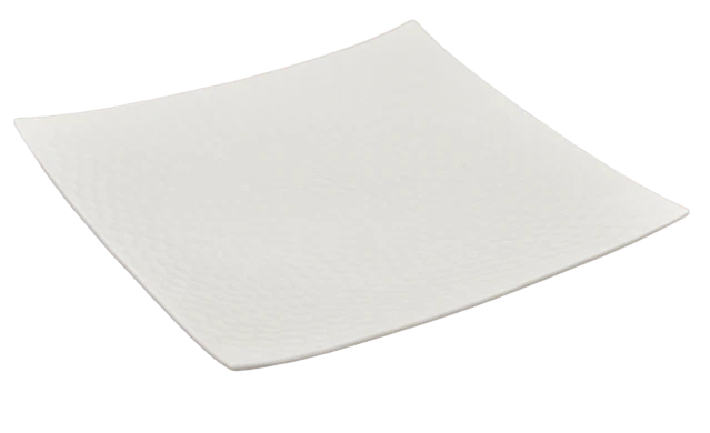 Piatto da Portata Quadrato Scherzer in Porcellana Bianco Golf Plate White 30 cm