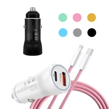 USB Port QC 3.0 Fast Car Charger Adapter for iPhone Samsung Android Cell Phone