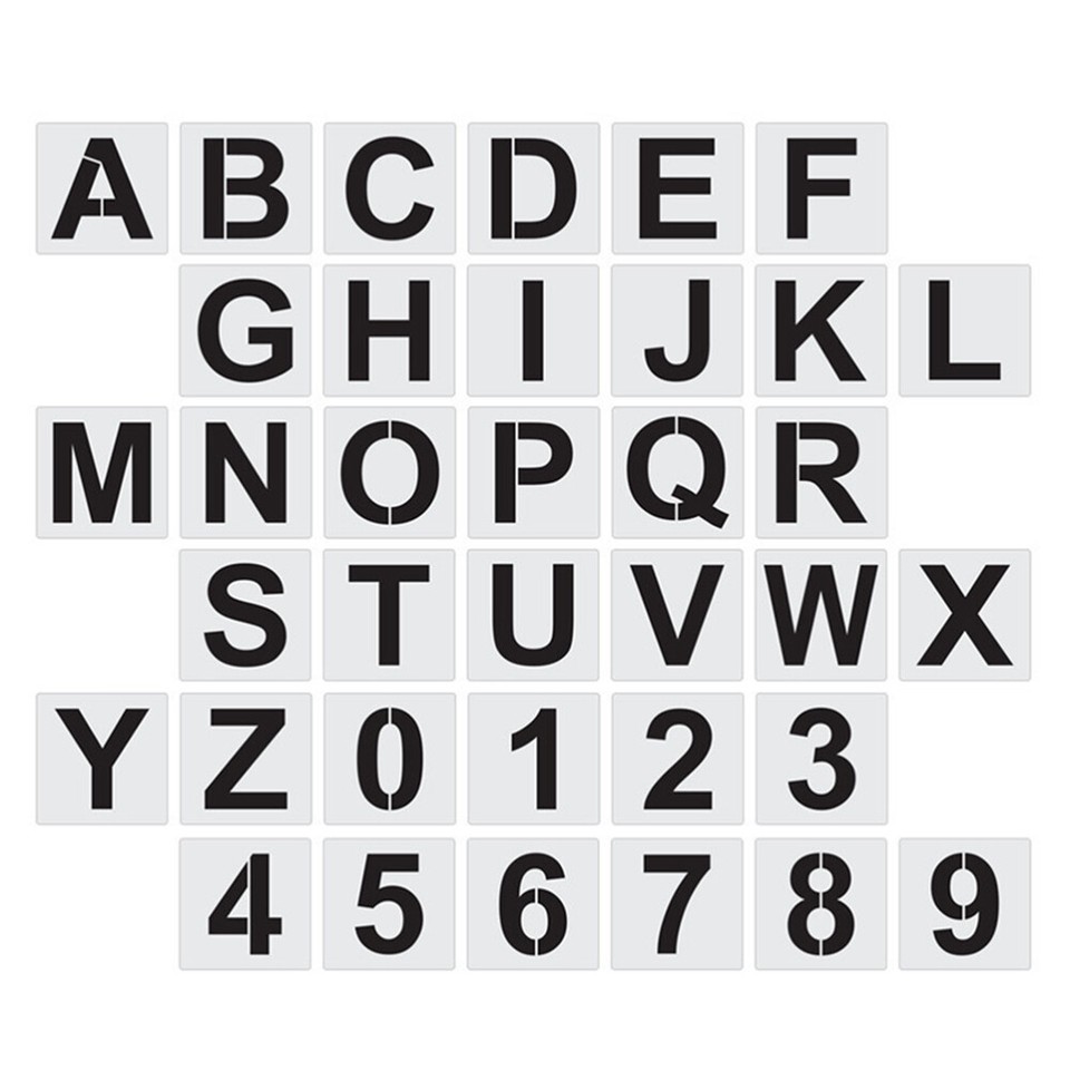 Letter Stencil Templates Printable Letter Stencils Lettering Alphabet ...