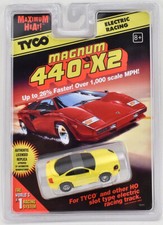 Tyco 440-X2 Yellow Dodge Stealth R/T HO Scale Slot Car 9141 DISC NOS AFX