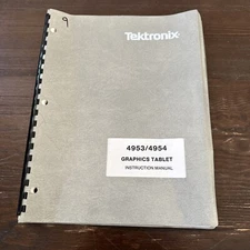 Tektronix 4953/4954 Graphics Tablet Instruction Manual 070-1791-01
