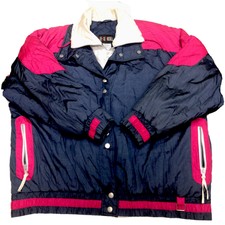 Vtg Dee-dee Rachel Womens Ski Jacket Large L 100% Nylon 90’s Color Block